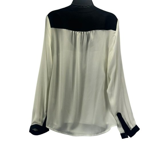 Liz Claiborne women long sleeve, size s, color white/black, button down - Picture 2 of 12